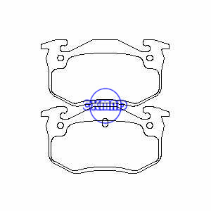 CITROEN SAXO XSARA ZX PEUGEOT 106 205 206 306 309 RENAULT 11 19 Clio MEGANE Pastilha de freio FMSI:8658-D1458 8658-D1482 OEM:4250.42 FDB558 GDB1305 WVA:20973 20974, FF558